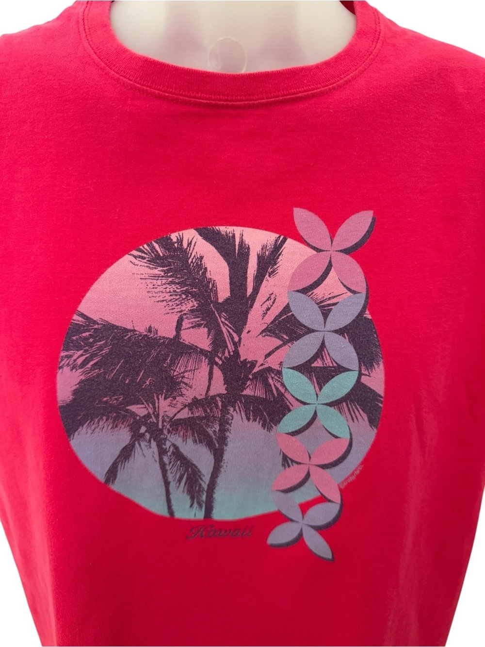 Crazy Shirts Hawaii Tropical Hawaiian Pink Graphic Tee Shirt Women M Medium - Picture 2 of 7